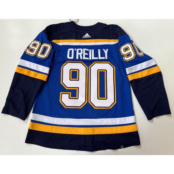 Adidas Hockey Jersey Authentic St. Louis Blues Ryan O'Reilly GT8158 Men Size 52 - Picture 2 of 13